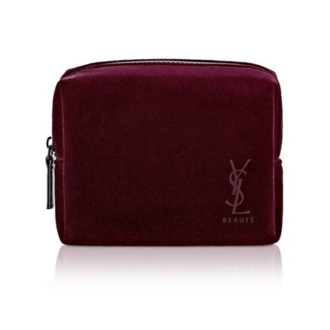 ysl makeup bag red|ysl makeup bag gift set.